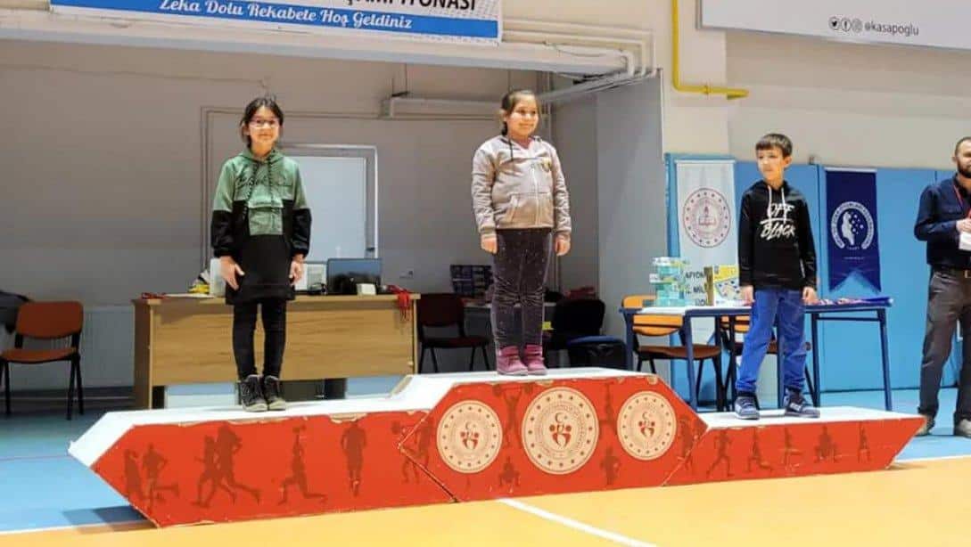 Okul Sporları ile Türkiye Akıl ve Zeka Oyunları Turnuvası'nda İl Genelinde Dereceler Elde Ettik